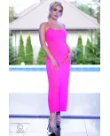 Robe longue CR4379 Rose