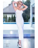 Robe longue CR4379 Blanche