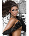 Gants satin CR3192 Noir