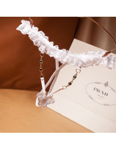 String ouvert bijoux ES310 - Blanc