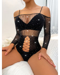 Body pailleté ES712 - Epaules dénudées