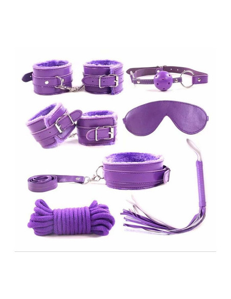 Ensemble de menotte  jeux BDSM - 7 pièces