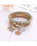 Bracelet ES216 -3 pièces avec strass