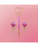 Parure Nipple - Cache-tétons en métal Rose