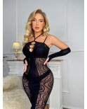 Robe mi longue ES403 + manchettes