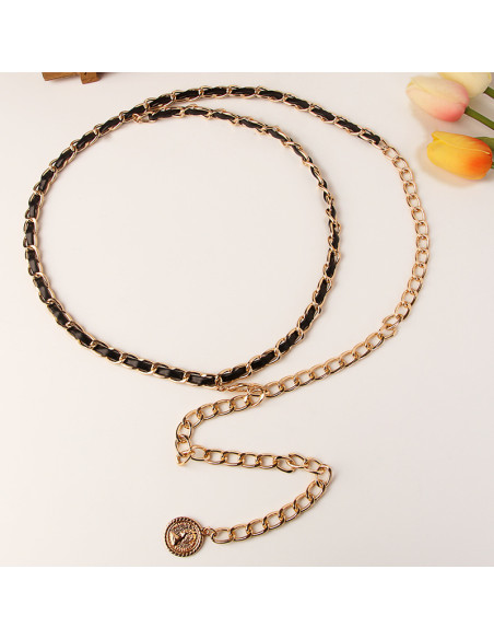 Ceinture Black/Gold chic