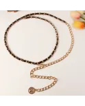 Ceinture Black/Gold chic
