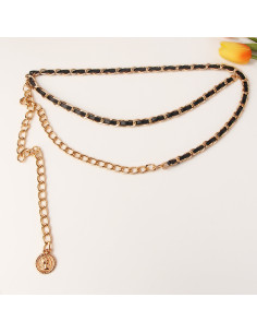 Ceinture Black/Gold chic