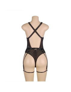 Body rayé  ES722 sexy chic - Grande taille