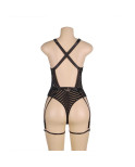 Body rayé  ES722 sexy chic - Grande taille