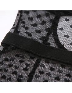 Body plumetis coeur avec chaines