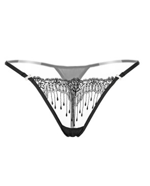 String ficelle transparente Noir