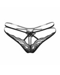 String ficelle noir papillon
