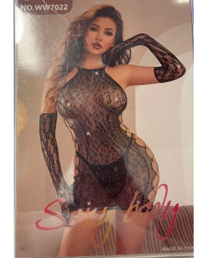 Robe Bodystocking léopard