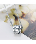 Collier strass Acier inoxydable Silver