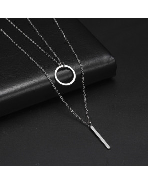 Collier rond Acier Inoxydable Silver