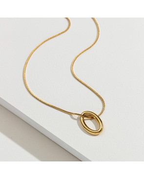 Collier rond Acier inoxydable Gold