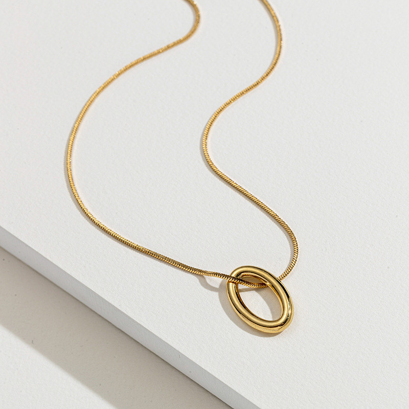 Collier rond Acier inoxydable Gold