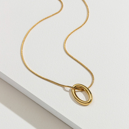 Collier rond Acier inoxydable Gold