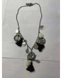 Collier pampille Noir