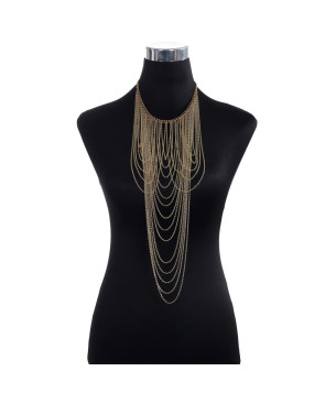 Collier multi chaine Gold