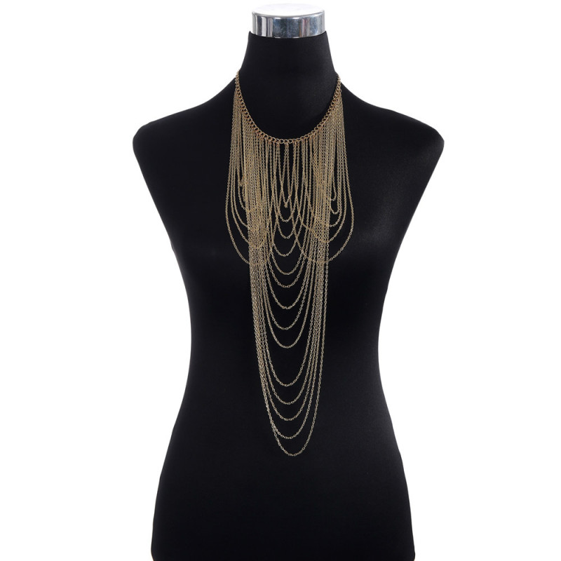 Collier multi chaine Gold