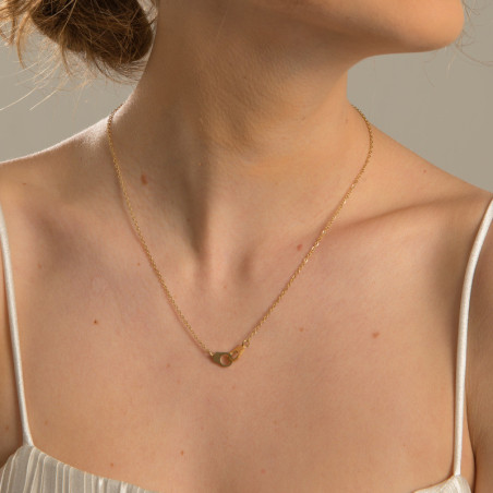 Collier menotte Acier Inoxydable Gold