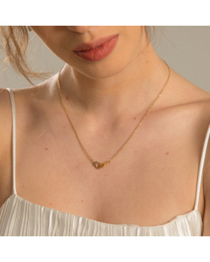Collier menotte Acier Inoxydable Gold