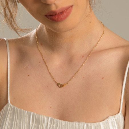 Collier menotte Acier Inoxydable Gold