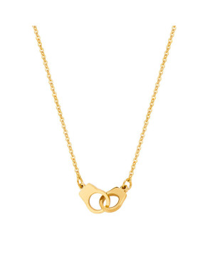 Collier menotte Acier Inoxydable Gold