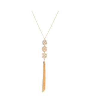 Collier long mandala Gold