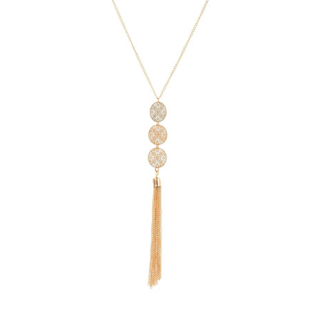 Collier long mandala Gold