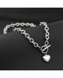 Collier cœur Acier inoxydable Silver