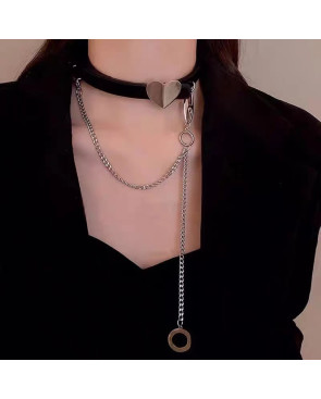 Chocker coeur avec chaine