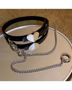 Chocker coeur avec chaine