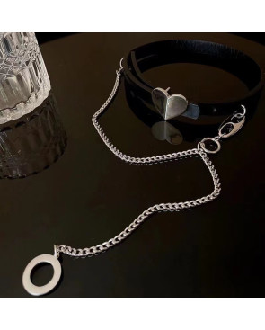 Chocker coeur avec chaine