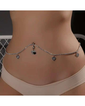 Chaine de ventre avec piercing