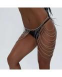 Chaine de taille avec strass Gold