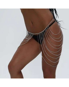 Chaine de taille avec strass