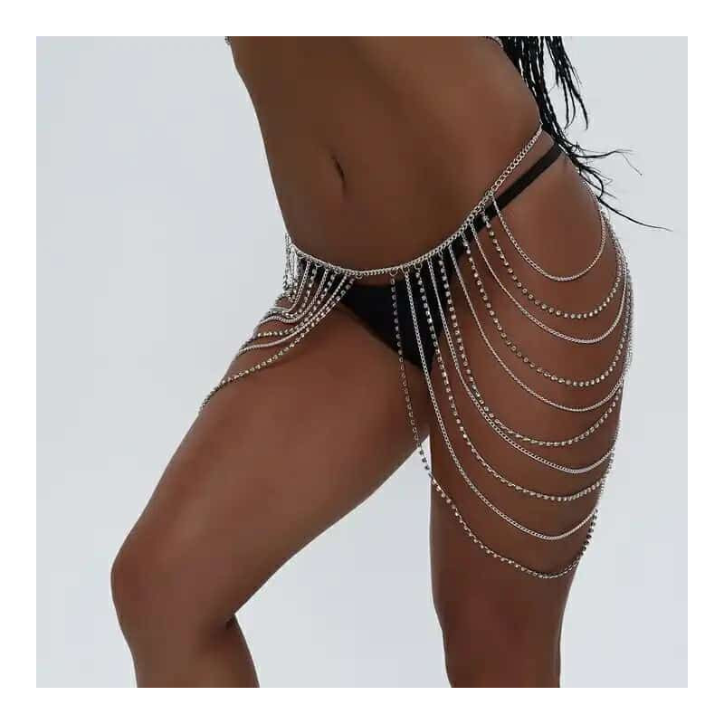 Chaine de taille avec strass