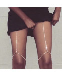 Chaine de cuisse strass Gold