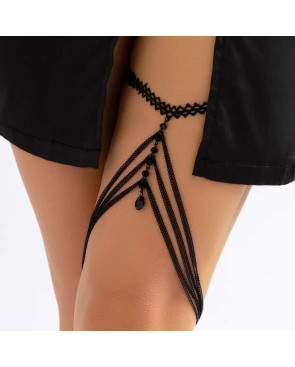 Chaine de cuisse Noir
