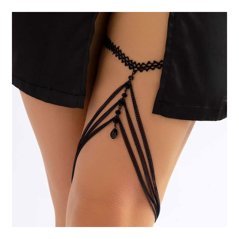 Chaine de cuisse Noir