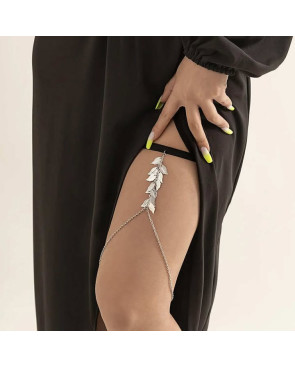 Chaine de cuisse feuille Gold