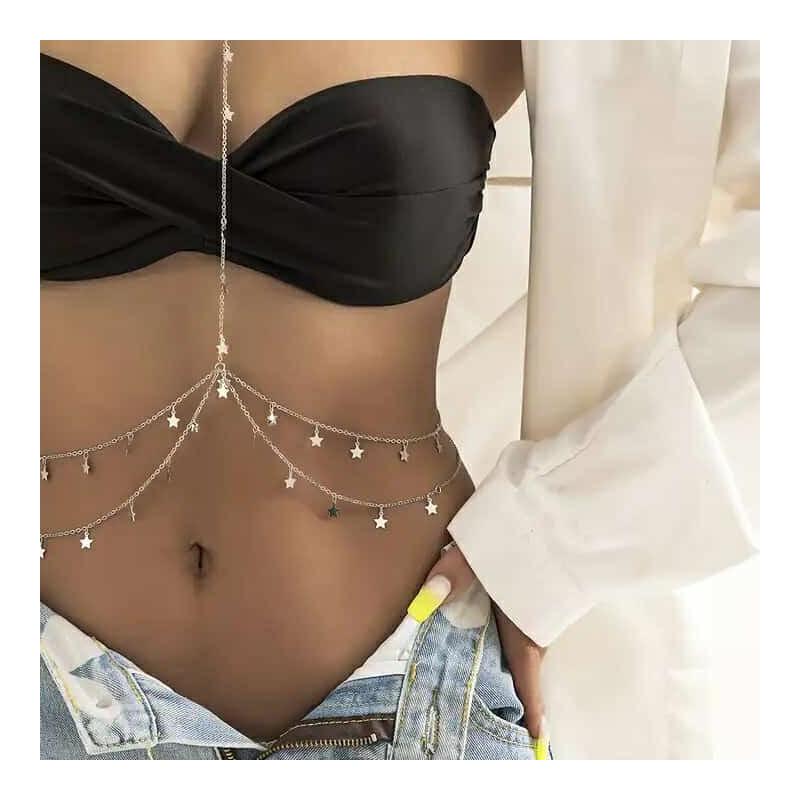 Chaine de corp étoile Silver