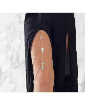 Bijoux de cuisse pièces Silver