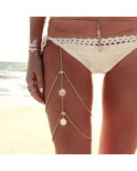 Bijoux de cuisse pièces Gold