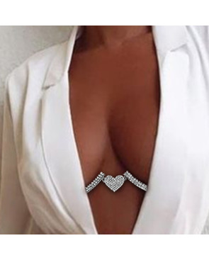 Bijoux pour decolletes - strass - es141 Silver
