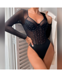 Body manche longue paillette