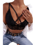 Top lace noir